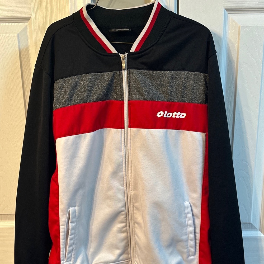 Lotto Italian Sport Design Full Zip Jacket US Size XL EU Size 2XL
